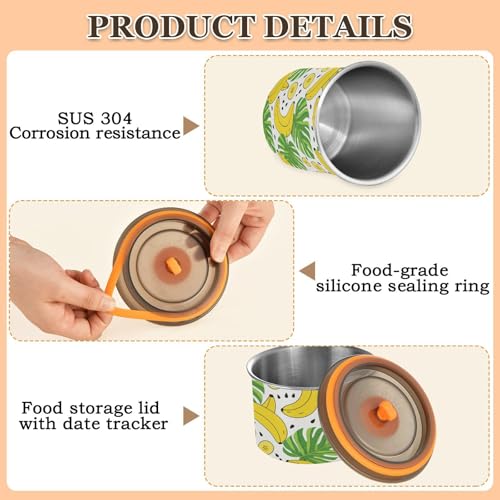 Envase Hermético de Café Domiking 900ml Acero Inoxidable miniatura 4