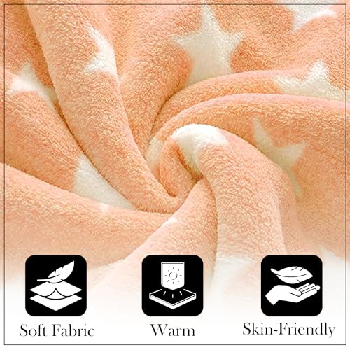 Image of GLUN Fleece Baby Blanket for Newborn, Pack of 2 Different Colours Blue & Brown Combo, All-Season Blanket Ultrasoft Baby Blanket for Babies