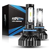 Marsauto 9006 LED Bulbs 8000LM 6000K, 300% Brightness, HB4 HB4U 9006XS LED Light Bulb, 12 CSP Chips Cool Bright, Pack of 2