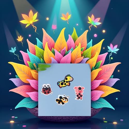 Image of 6Pcs Multicolor Forehead Stick-On Fever Kids Fast Temperature Fever Continuously Fever Temperature Monitoring Stickers Fever Stickers for Children Infants Health