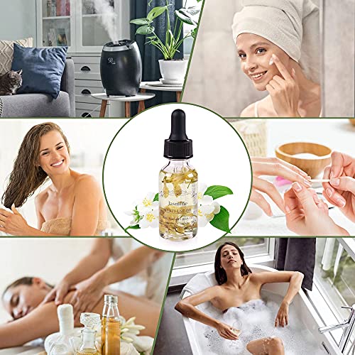 Jasmine Multi-Use Oil 30Ml, Organic Essential Oil For Skin, Hair, Body And Nails #TOP4