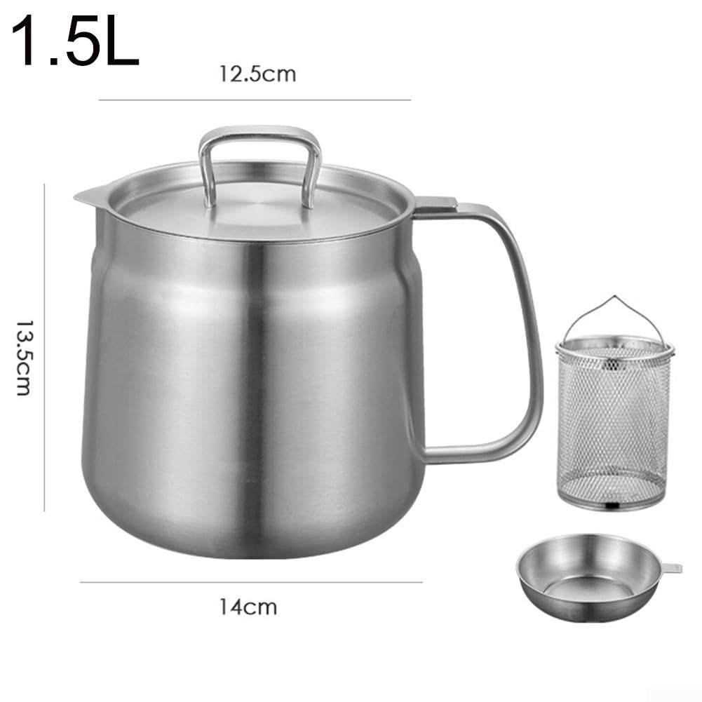 Jeffergarden Roestvrijstalen Oliefilterpot, 304 Materiaal