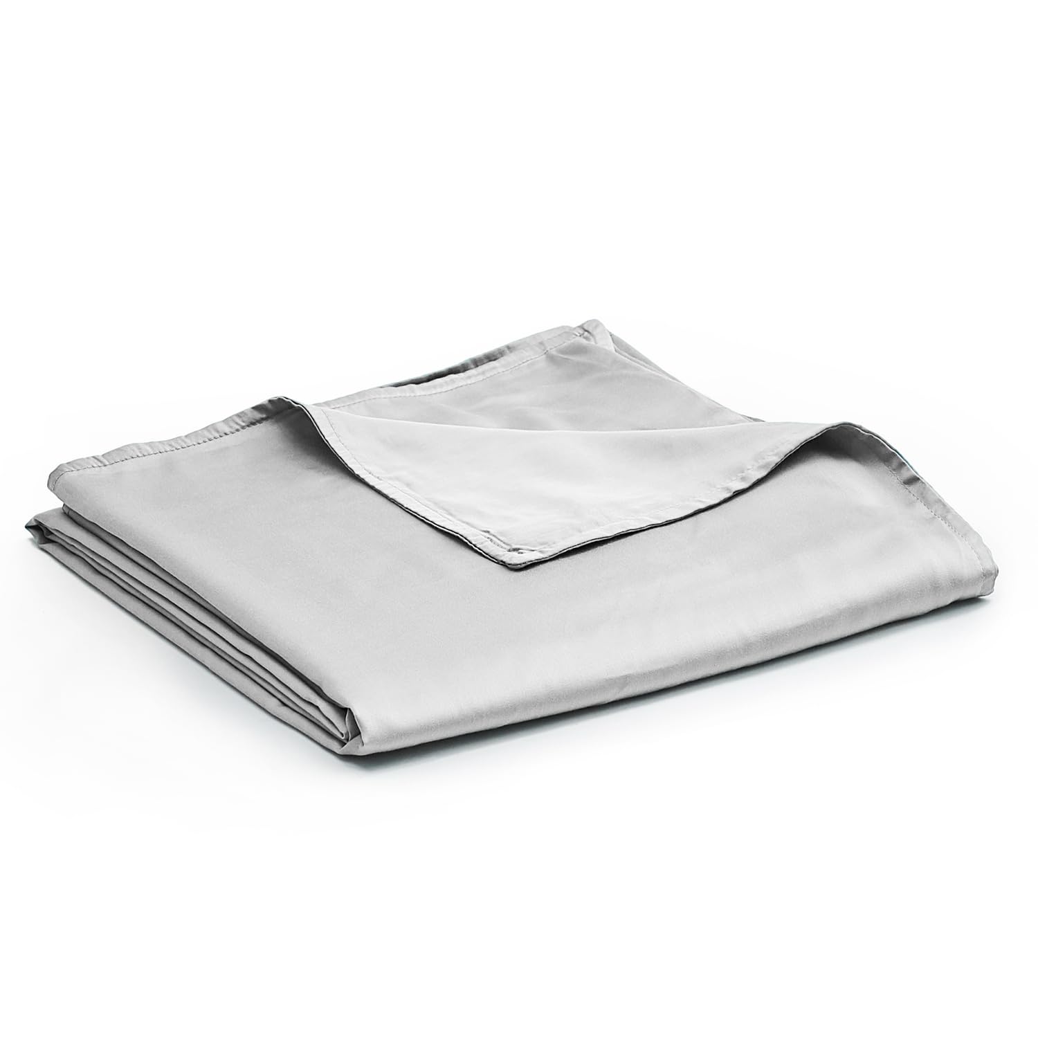 BB BLINBLIN Cooling Duvet Cover for Weighted Blankets (60''x80'') - Light Grey Print