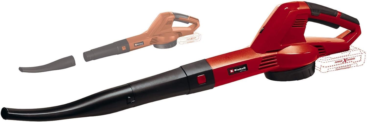 Einhell Soffiatore universale a batteria GC-CL 18/1 Li E (senza bateria) & 4512042 Starter Kit 4,0 Ah con batteria e caricabatterie Power X-Change, Li-Ion