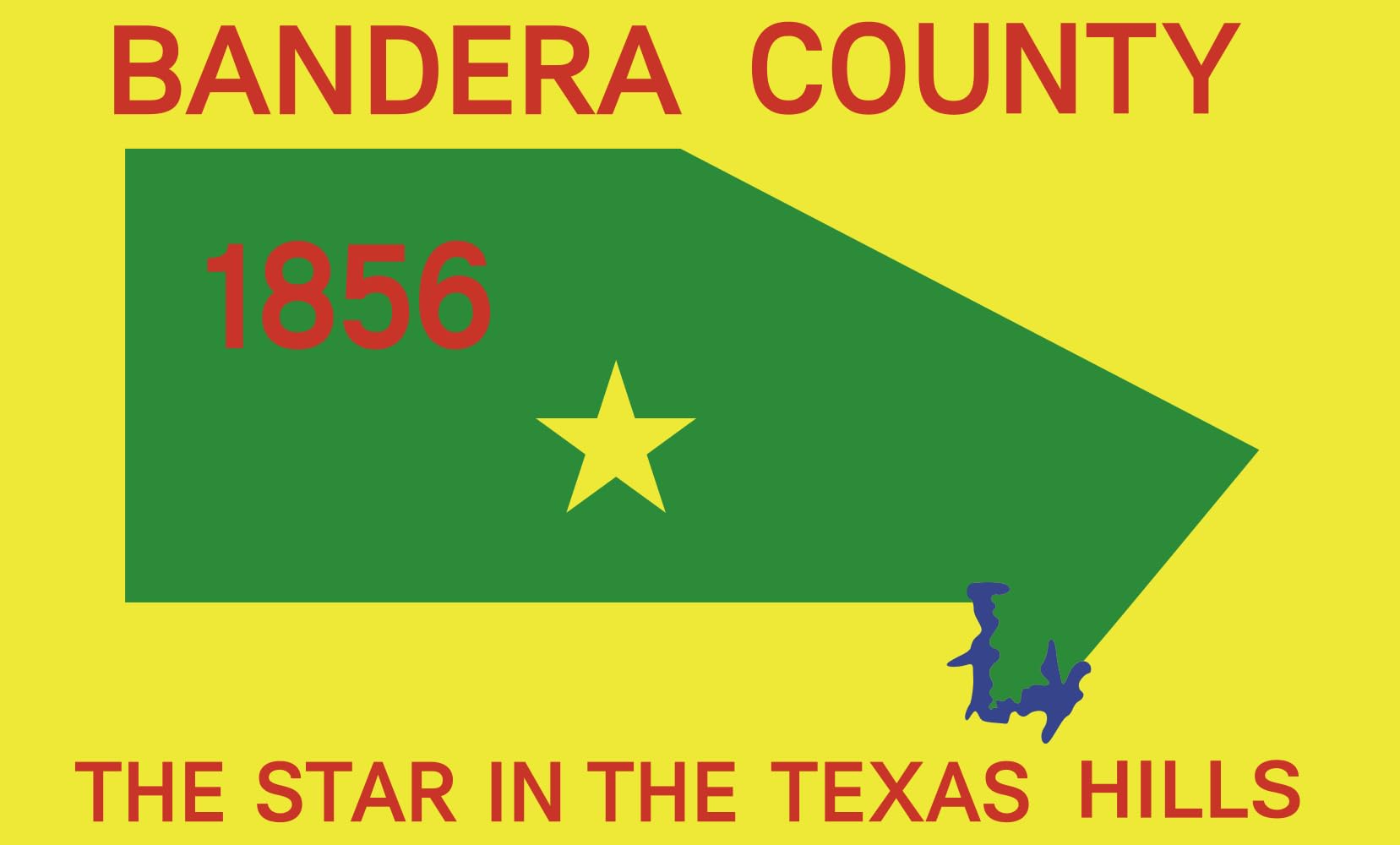 Drapeau Large County, Texas de 1.35m² de qualité supérieure en tissu paysage