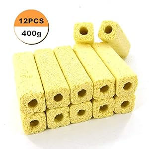 Filtro poroso de bacterias de Cuevas, descompone sustancias nocivas, Estanque de acuicultura, Acuario, jardinería, Medios filtrantes, acuicultura, Estanque de Koi (Casa de bacterias amarillas)