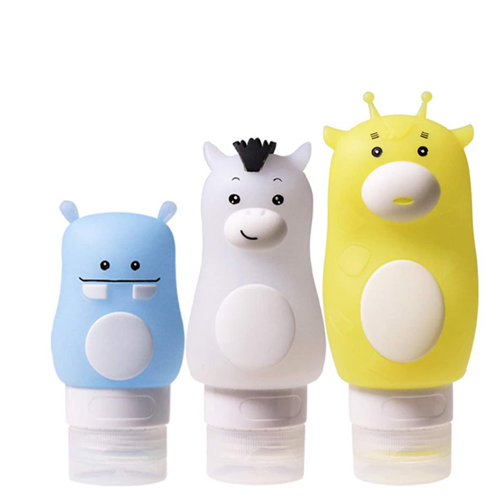 Bouteilles De Voyage En Silicone - Lot De 16 Pièces Avec étiquettes, Sans BPA, Pour Shampooing, Crème
