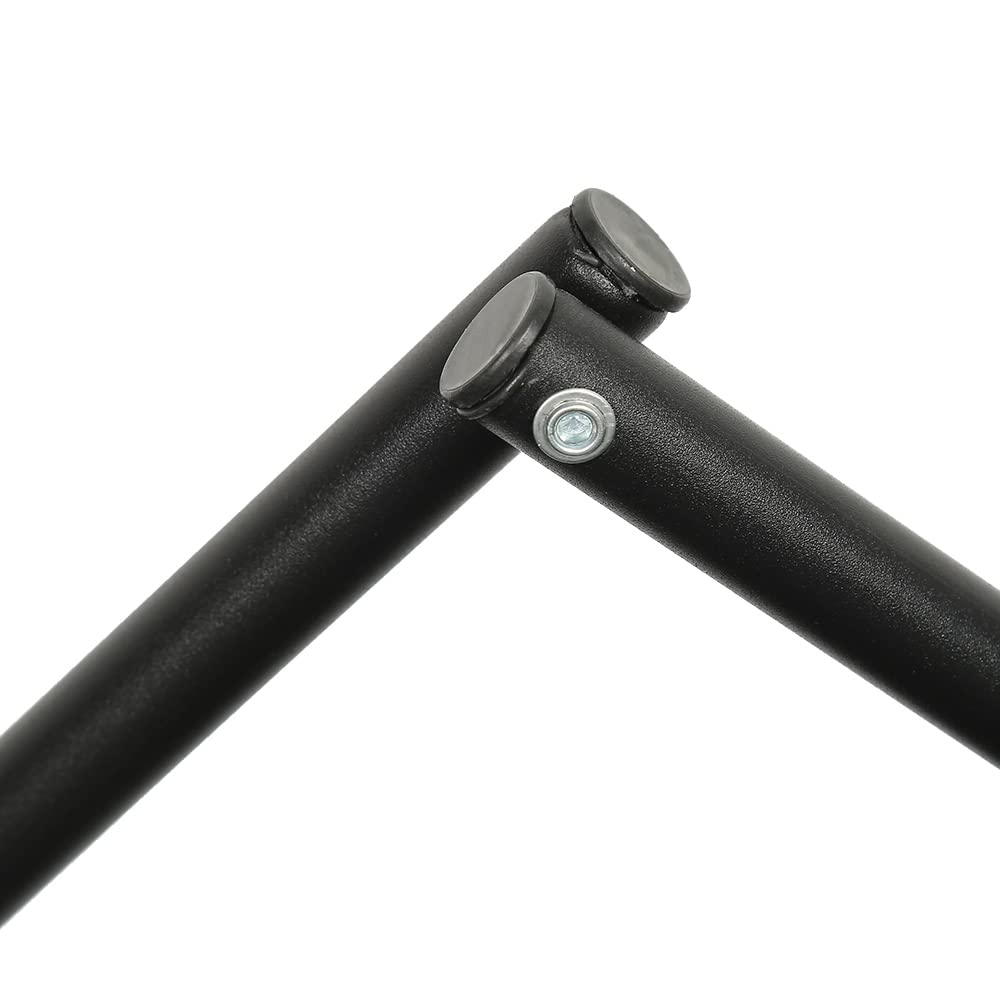 Escalera para Perro Plegable, Rampa Ajustable para Coche, SUV, Camiones - Altura 56-76 cm, 5 Pasos (Negro)
