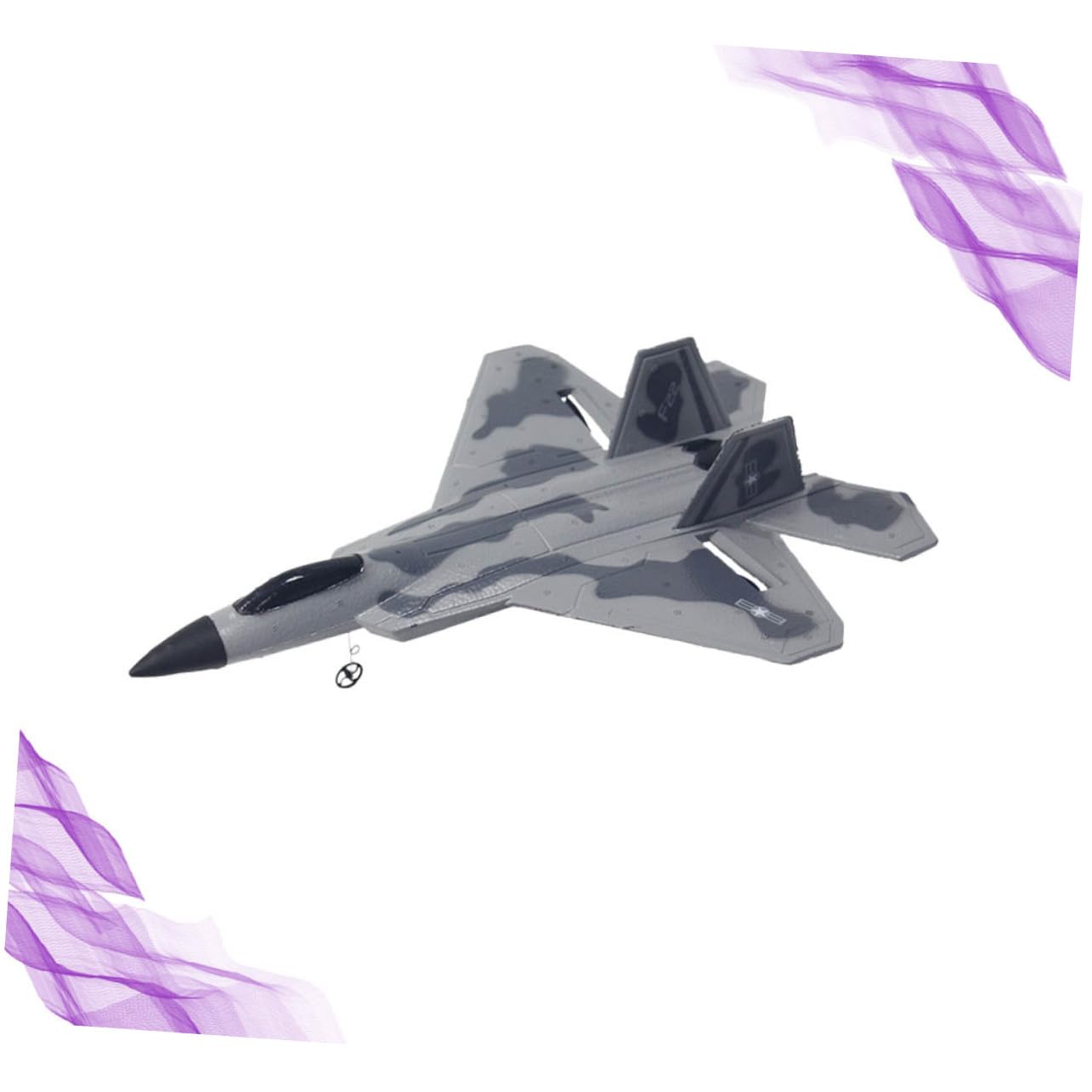 Toddmomy Avión RC de Combate Planeador de Envergadura Fija, Hélice Bilateral, Material Epp Resistente, Control Remoto 2.4ghz, Adecuado para Niños y Niñas Voladores
