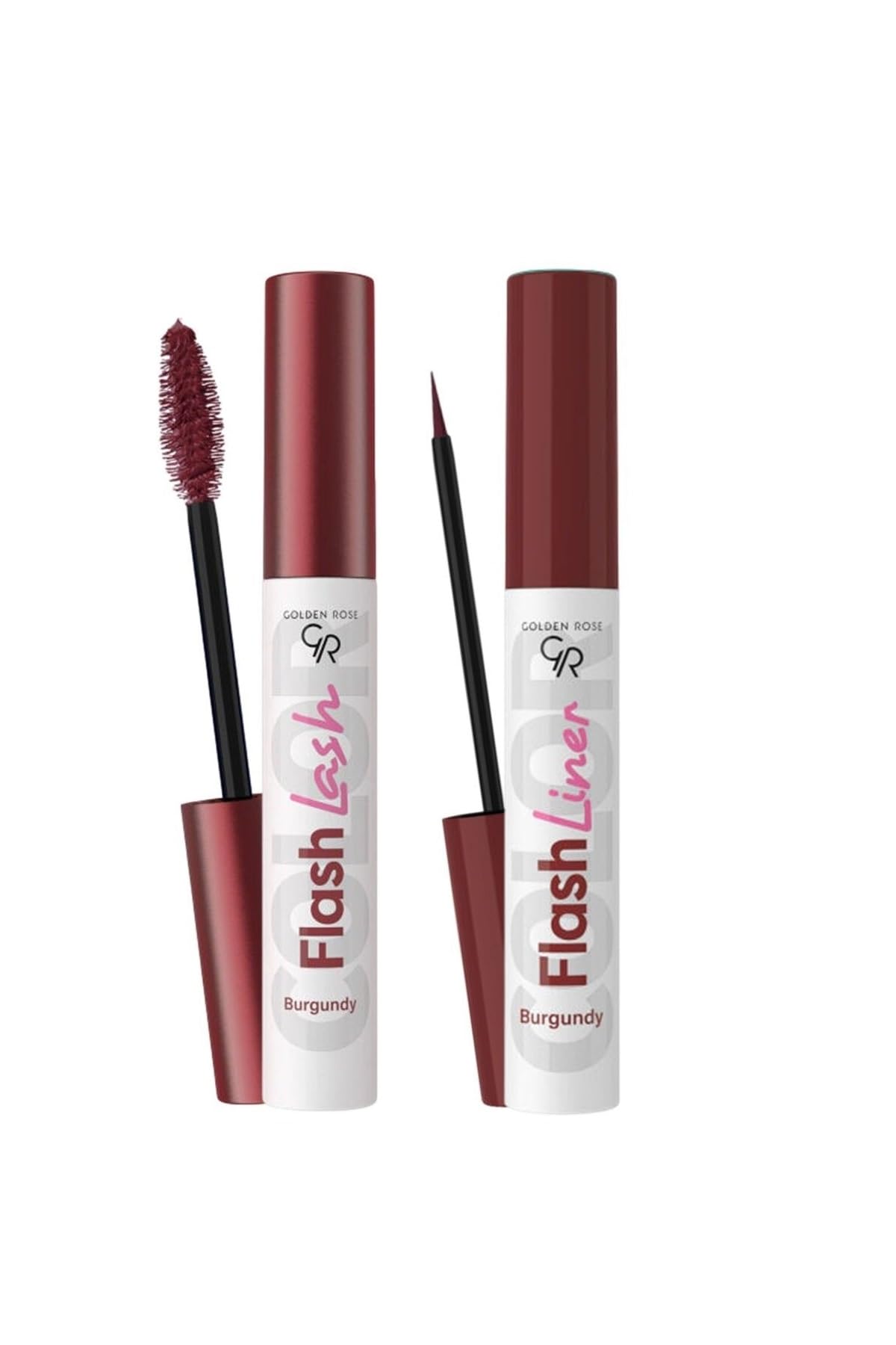 Golden Rose Flash Lash Bordo Maskara ve Flash Liner Makyaj Seti