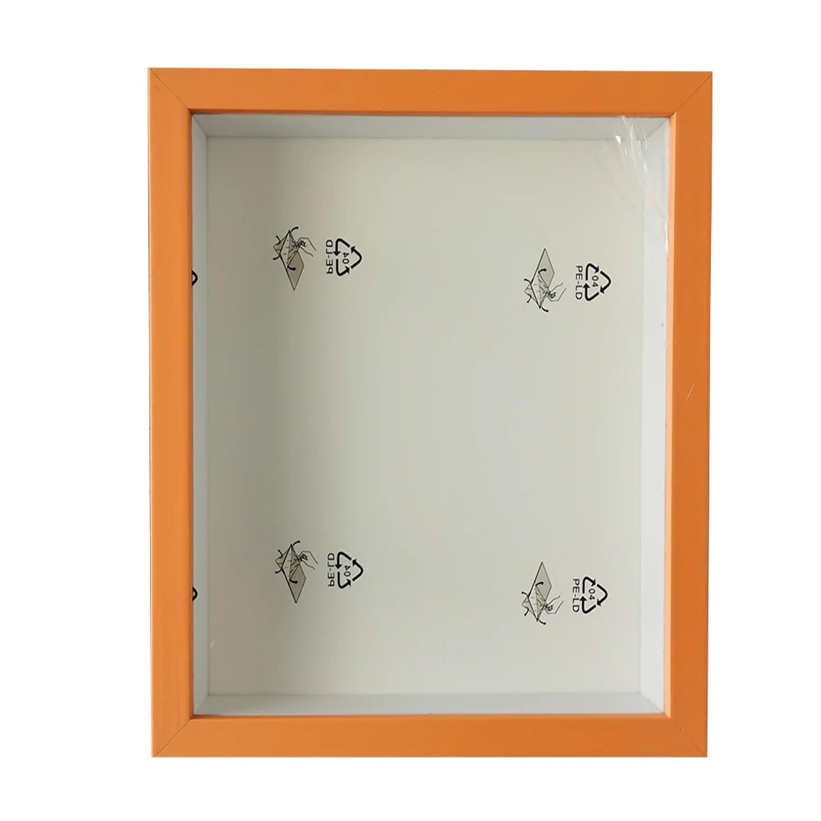 Xinglongs Shadow Box Bouquet Display Flower Case Deep for Crafts 3D Picture Memorabilia Memory Wooden Tabletop and Wall Hanging(Orange Frame)