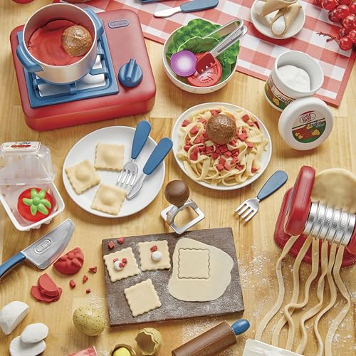 Little Tikes Creative Chefs Italian Restaurant Kit - Comes with Make It Mix and 33 Realistic Accessories, Pretend Play Cooking Set, NOT EDIBLE, Suitable for Boys and Girls Ages 3+ Years