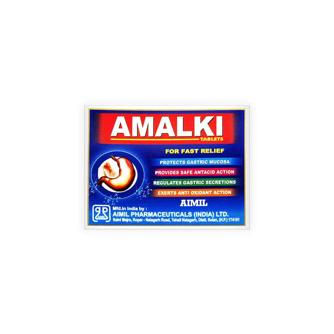 Amalki Tablets - 30 Tablets (Pack of 1) | For Hyperacidity, Gut Reflux, and Heart Burn | Fast Relief