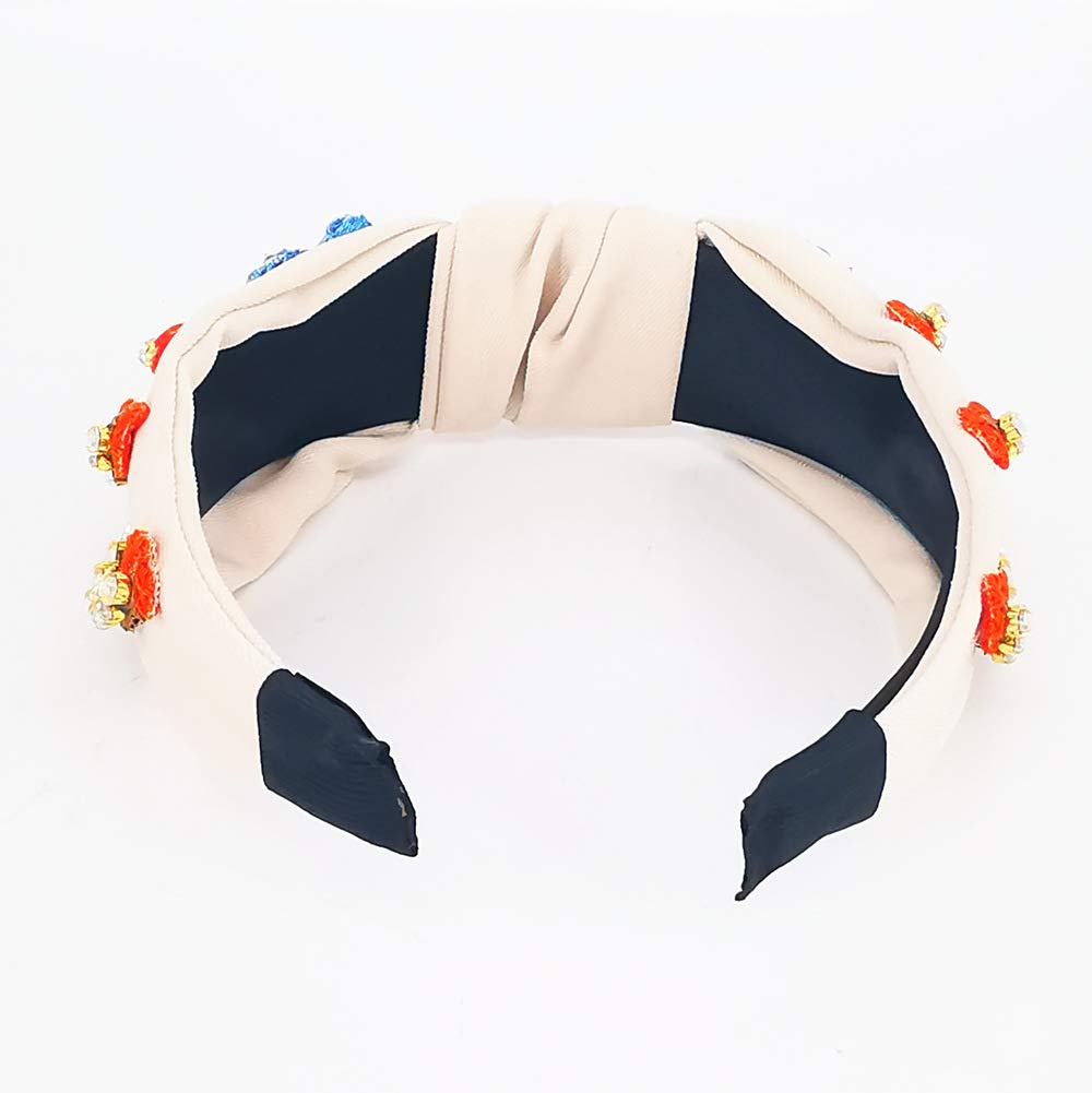 QTMY Fascia Per Capelli Con Cristalli E Strass – Cerchio Elasticizzato, Copricapo Elegante Per Donne E Ragazze