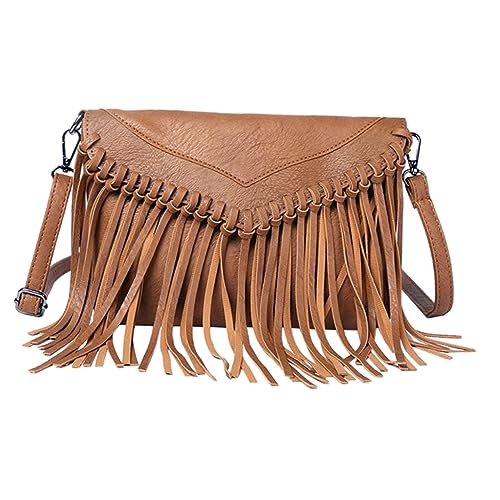 Sac bandoulière femme à franges : pochette enveloppe élégante et ultra-légère pour le quotidien