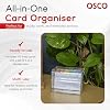 OSCO Clear Acrylic Index Box | Small | A to Z Divider Tabs | 100 Lined Note Sheets Included (5 X 3) | Ruled Revision Flash Cards | Recipe Notes | Contacts Filing | Fits 127 x 76 mm