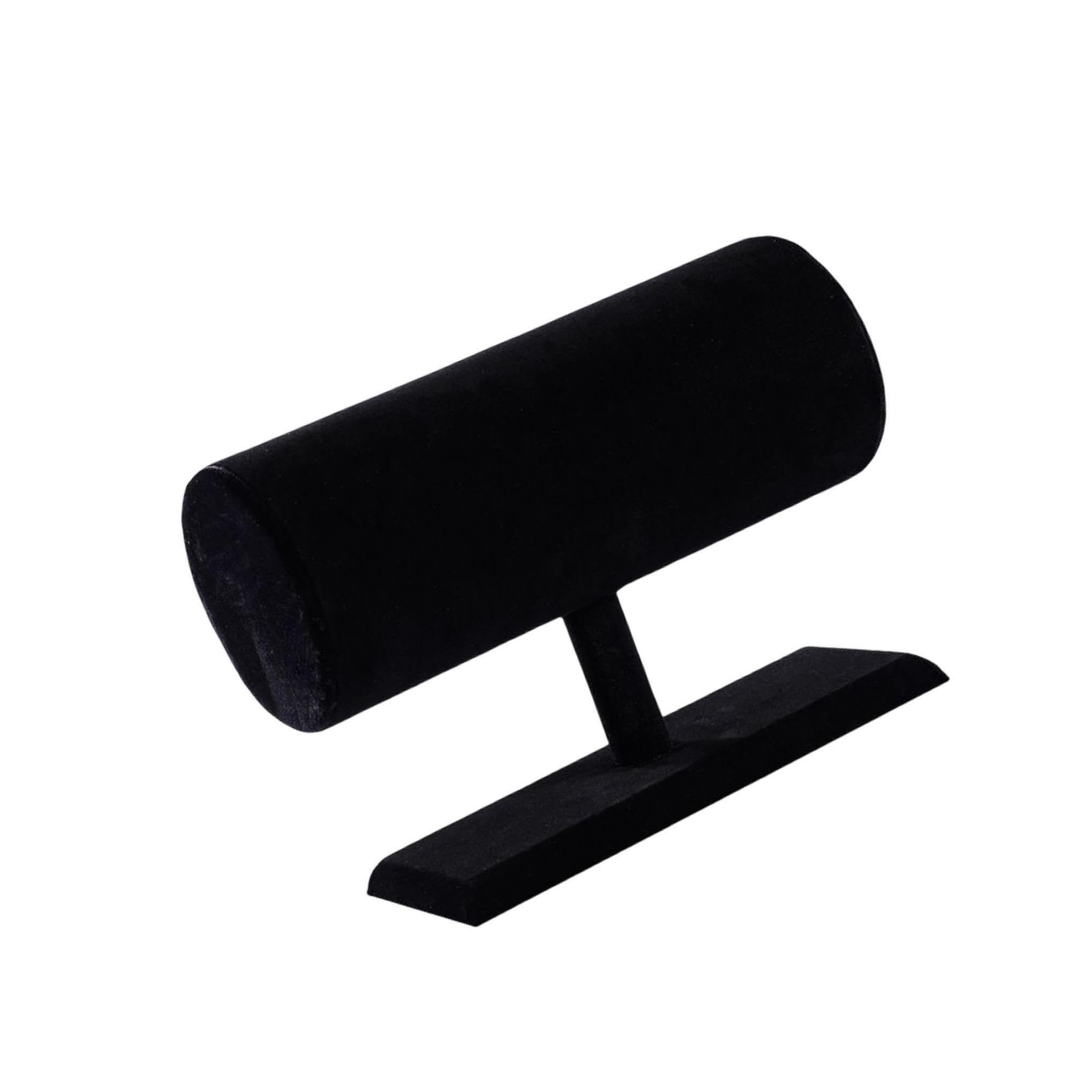 Zambuph Plush Velvet Sturdy Hairband Display Stand for Bracelet Jewelry and Necklace Organizer Holder, Black