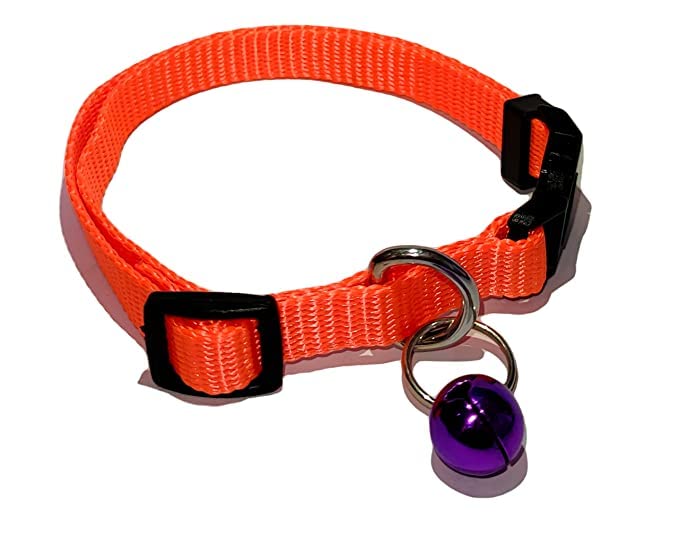 SR VISION Imported Pet 10 MM Adjustable Length Puppy Collars with Bell for Dog, Puppies and Cat - Orange (B0BVW8C1WJ) Amazon Price History, Amazon Price Tracker