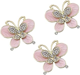 CRAFTHROU 3Pcs Adesivos Rosa Strass Jóias Adesivos De Jóias Caixa De Telefone Rosa Ornamento Decoração De Strass Para Caixa De Telefone Acessórios De Caixa De Telefone Material Colar Broca