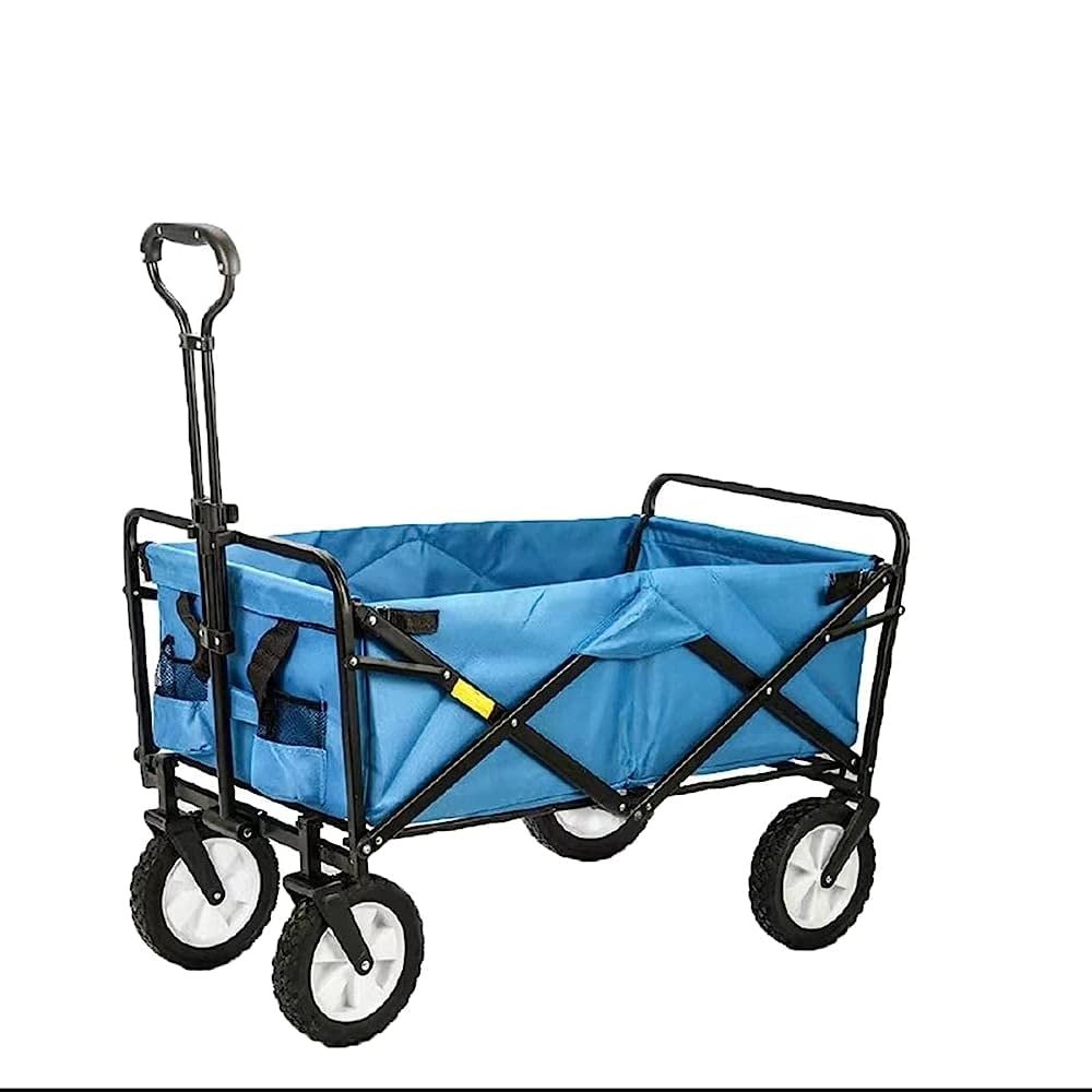 Handcart Garden Wagon Duty Collapsible Utility Trolley Outdoor Carts With U