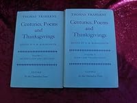 Thomas Traherne Centuries, Poems, and Thanksgivings 2 Volumes B000V6D5BY Book Cover