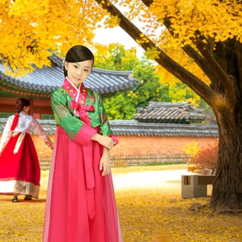 Disfraz Completo Hanbok para Niñas 8-9 Años Morado miniatura 4