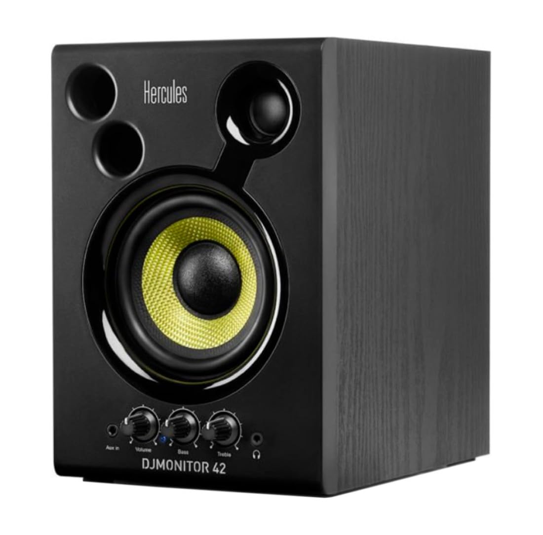 Hercules DJ Monitor 42 Monitor-Boxen + keepdrum Stereo-Kopfhörer