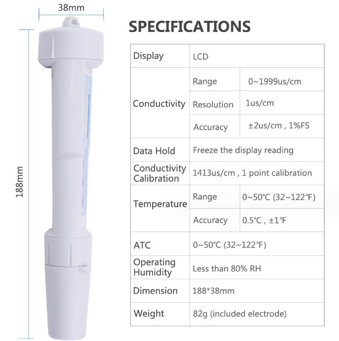 Measurement of conductivityEC Value of CT-3030 Pen Type CONDmeter