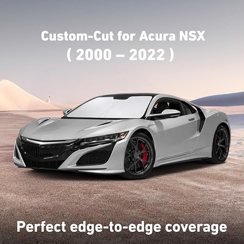 Image of Econour Windshield Sunshade for Acura NSX 2000-2020, 2021, 2022 Sun Visor for Front Window Sun Shade Cover, UV Blocker & Protector, Car Accessories