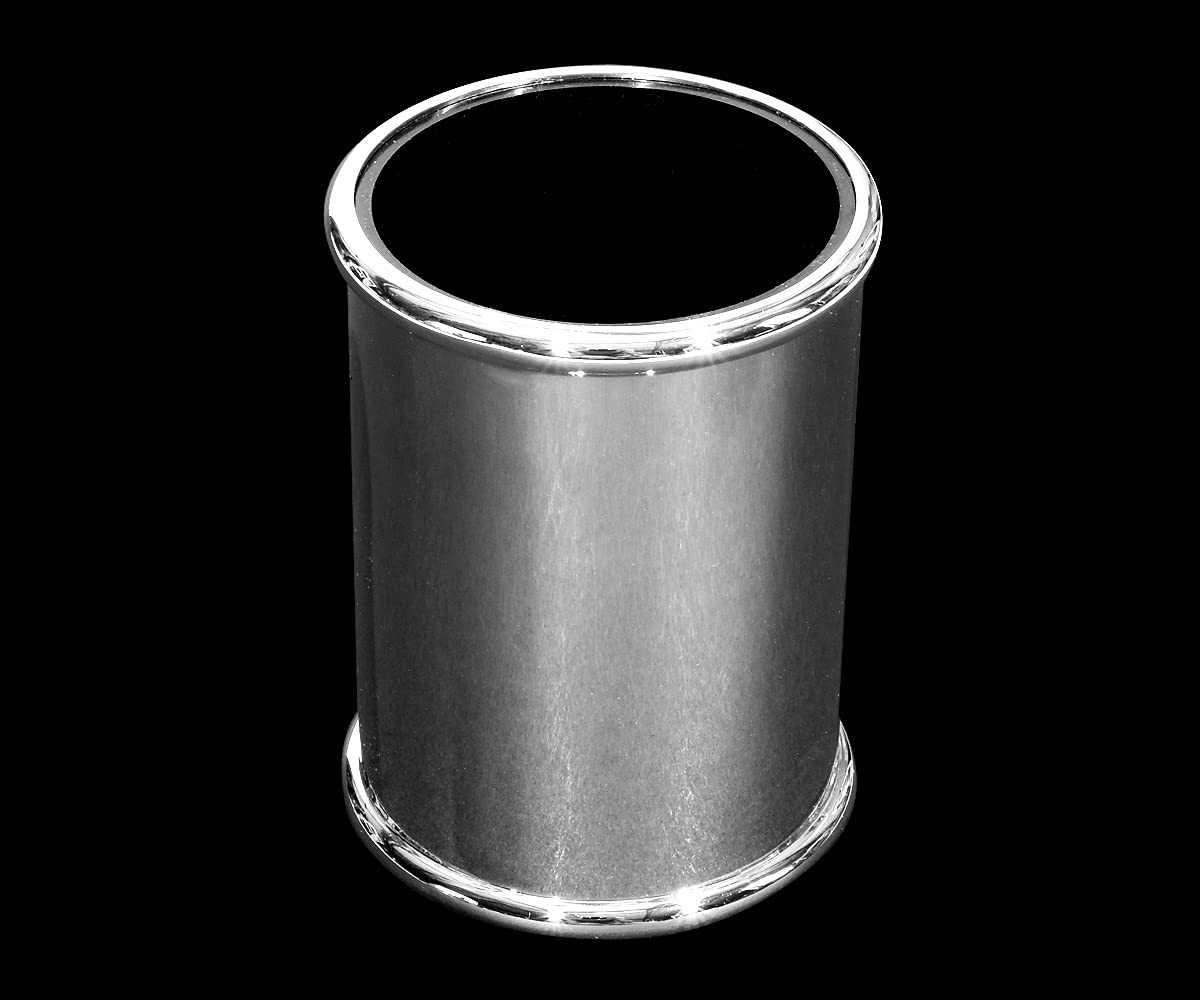 Design Stifteköcher Aus Metall Versilbert & Anlaufgeschützt Stiftebecher Silber Bürobedarf Edel
