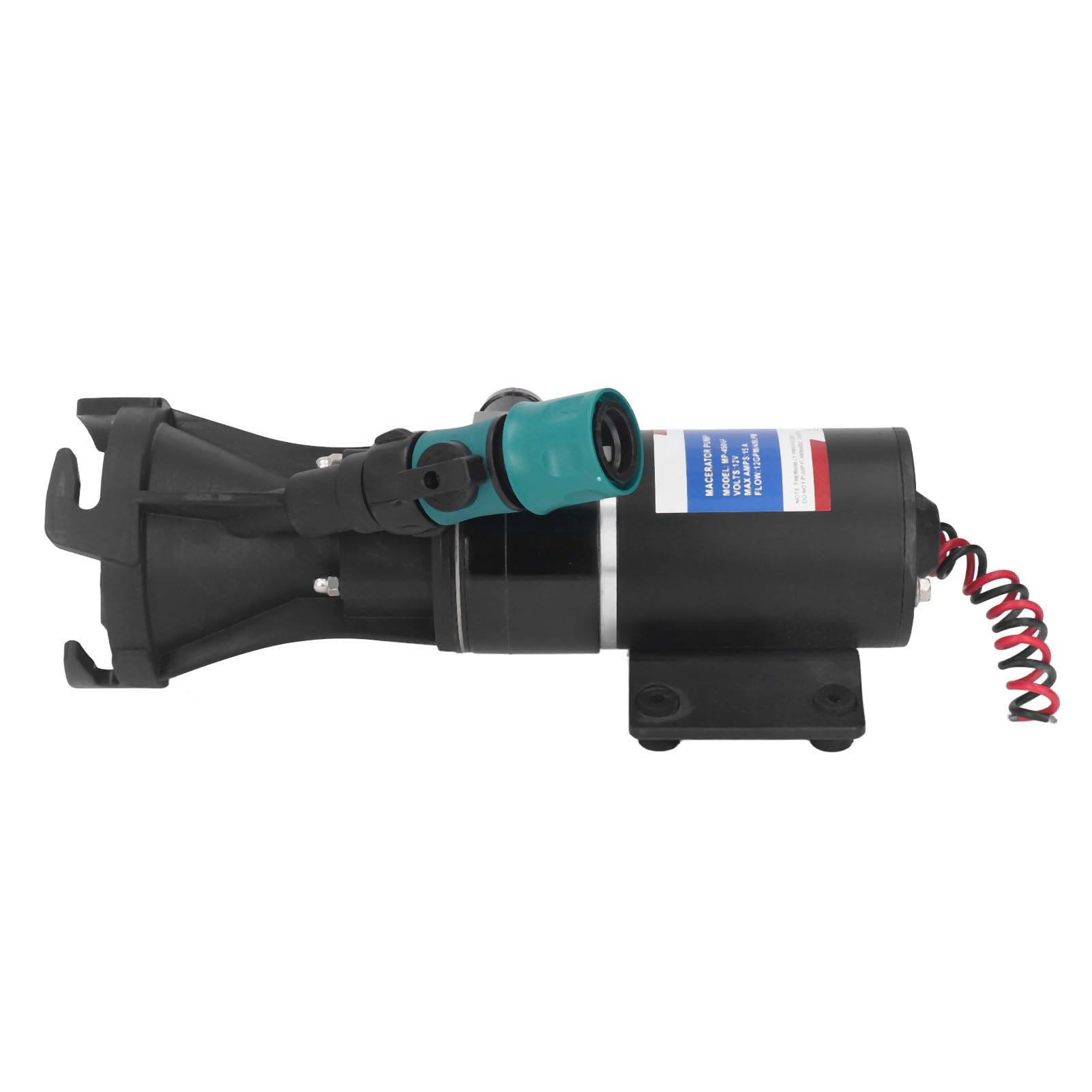 Pompa Maceratore 12V con Valvola di Scarico, Controllo 'interruttore della Pompa di Scarico delle Acque Reflue Protezione da Surriscaldamento per Barca Marina12GPM 45LPM