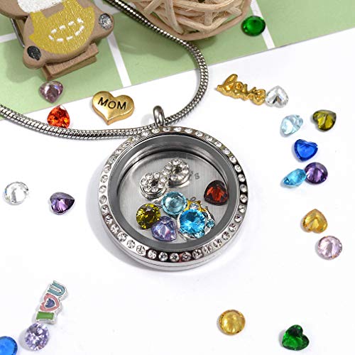 Veeshy Best Mom Mother Gift, Floating Charms Locket for Women4