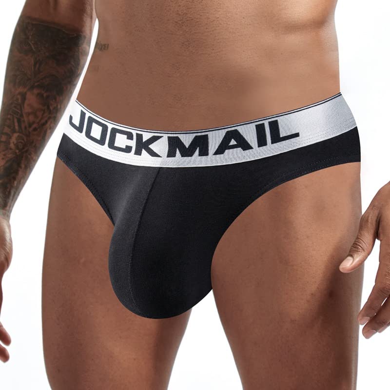 JOCKMAIL 4PCS/Pack Mens Underwear Briefs Mens Cotton Briefs Low Rise Mens Briefs Underwear Pack Mens Breathable Briefs2