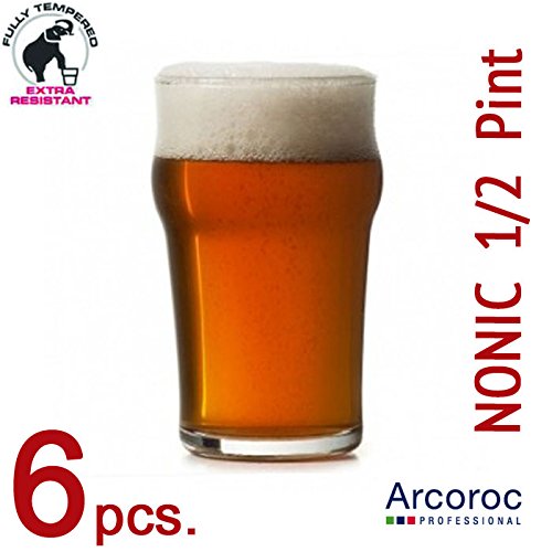 ARCOROC Nonic Pint Bierglas 570 ml Set van 6