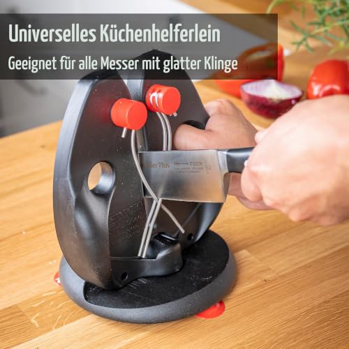 F. DICK Messerschärfer/Messerschleifer zum Durchziehen (spezielle Schärfstäbe, Standplatte mit Saugnapf, immer perfekter Winkel… – Ansicht 5