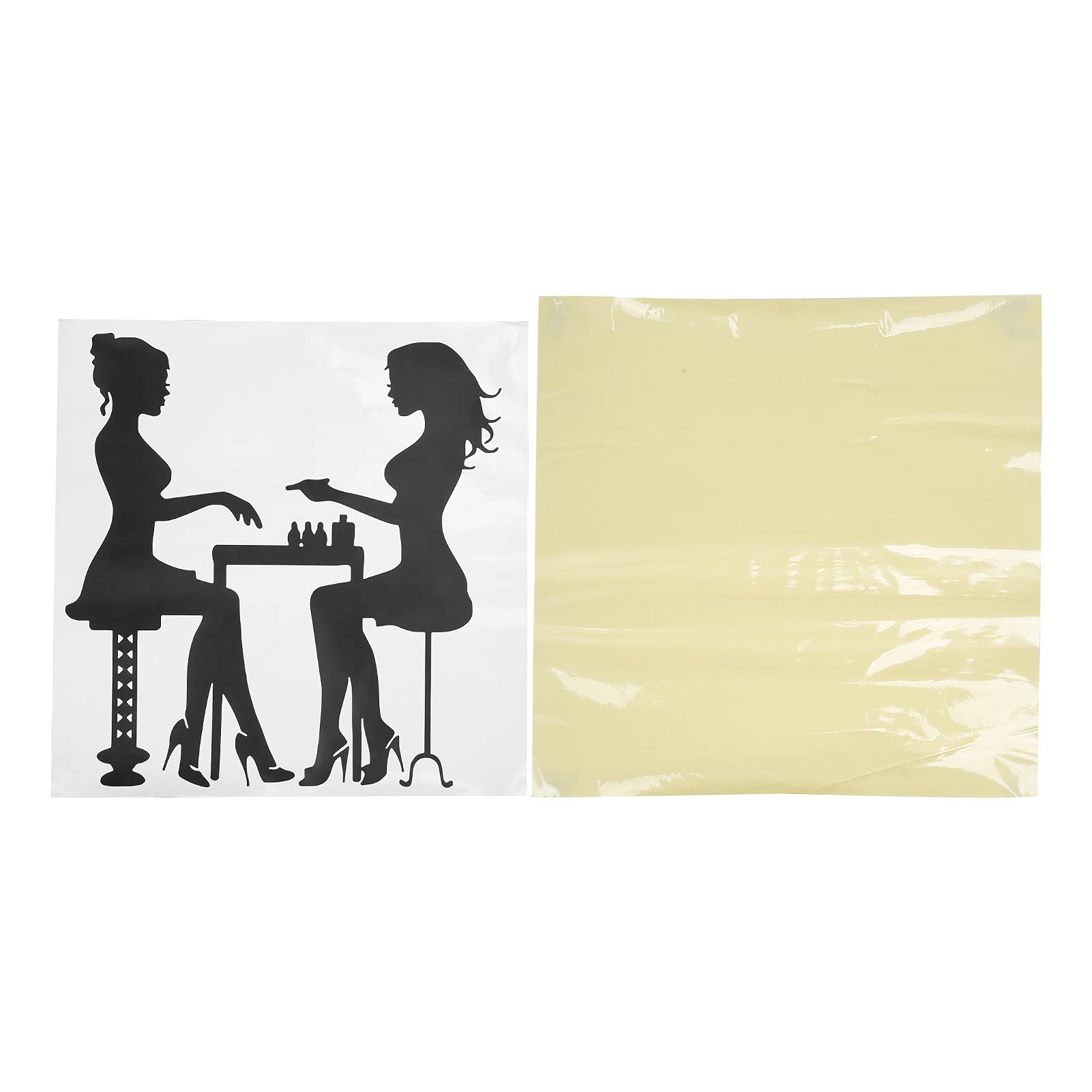 Adesivo Decorativo per Salone di Bellezza Adesivo Parete Impermeabile Durevole Ed Elegante per Saloni di Bellezza Materiale Vinilico in PVC (L)