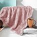 Exclusivo Mezcla Plush Fuzzy Fleece Throw Blanket Extra Large, Super Soft, Fluffy and Warm Blankets for Couch, Bed, All Season Use (50x70 Inches, Pink)