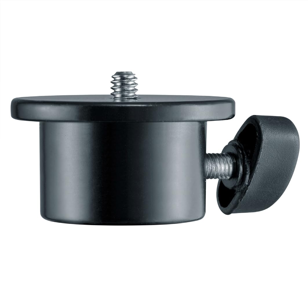 Laserliner VarioStand L Baustativ 180 cm – höhenverstellbar mit Kurbelhub, 1/4" & 5/8" Adapter, Robustes Stativ für Lasergeräte, BAU & Vermessung