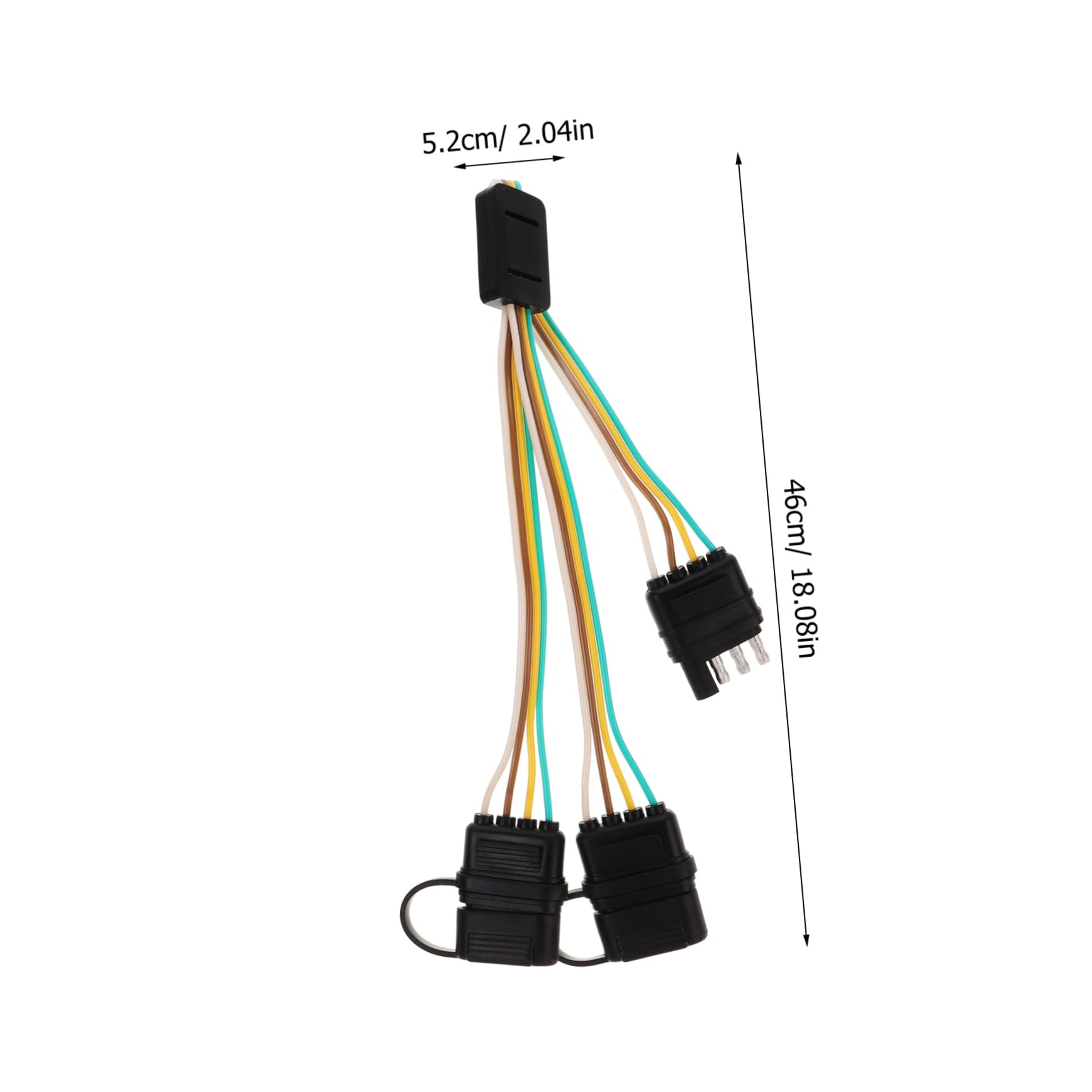Mikinona Pin Trailer Connector Harness Car Light Wiring Easy to Install SAE Connector and User-Friendly
