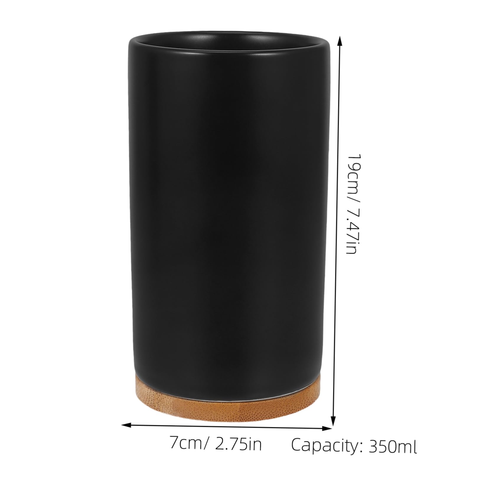 Hemobllo Taza de Lavado de Cerámica Soporte para Cepillo de Dientes Recipiente para Loción Accesorios para Baño de Baño Vaso para Enjuague Bucal