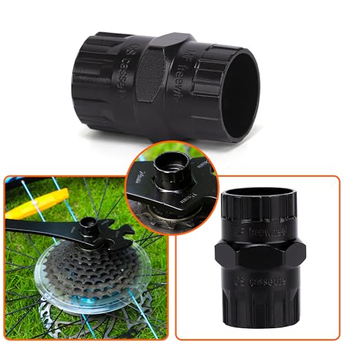 MatyKit Bike Freewheel & Cassette Removal Tool + Bicycle Chain Whip + Multifunction Pedal Wrench Removal, Portable Bike Tools, Bike Maintenance Repair Road Mountain Freewheel Removal Set