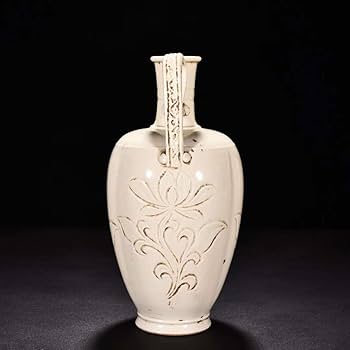 宋代　定窯 定窑白釉鸳荷纹瓷碗-文物鉴赏-Nanjing Museum Administration