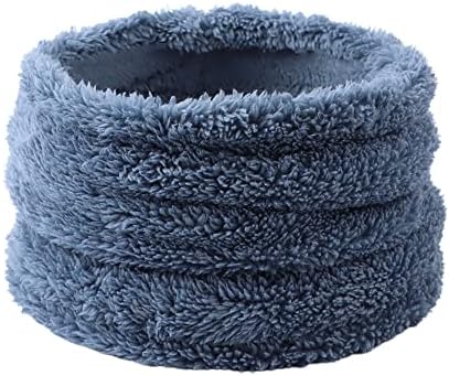 Pesaat Winter Girls Scarf Polar Fleece Children Neck Warmer Knitted Kids Toddler Round Scarves