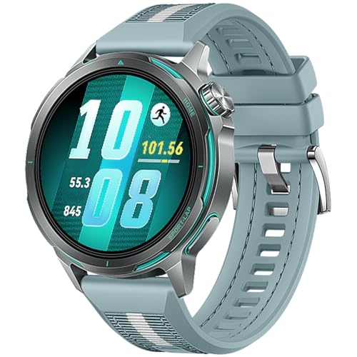 Image of XMUXI 22mm Quick Release Strap Compatible with Huawei Watch GT 7 GT6 5 4 3 46mm Nylon with Silicone Straps for GT6 Pro GT5 Pro 46mm,Vivoactive 4,Bip 6,Venu 4 45mm Replacement Band