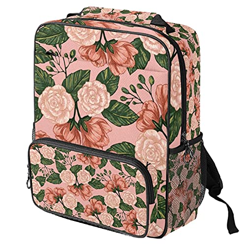 Sac de travail tendance aux motifs roses du bureau aux sorties