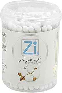 اعواد قطن خشبية للاذن من زي، 100 عود