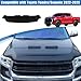 Car Engine Bonnet Hood Protector Bra Compatible with Toyota Tundra/Sequoia 2007-2021 Leather Front Bonnet Hood Bra Protective Cover，Car Engine Cover Bra Protector Cover Accessories (Black A)