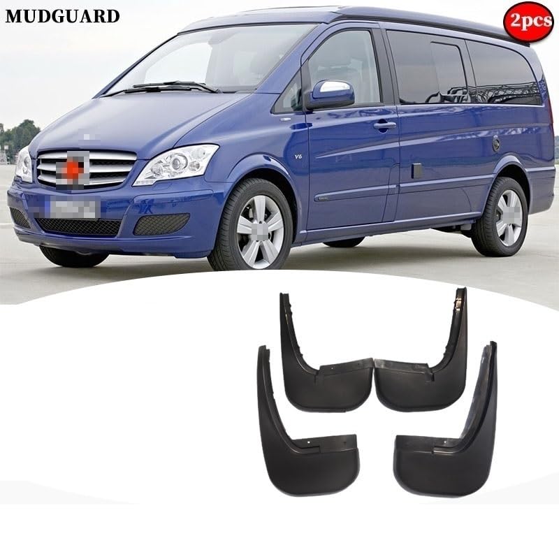 Becquet Avant Pour Mercedes-Benz Viano (2005-2014) - Spoiler Bas De Pare-Chocs, Anti-Collision, Style Carbone Rouge - Améliore L'Aérodynamisme