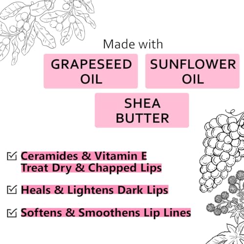 Lavenza pH Based Natural Pink Lipstain & Lip Balm (2in1) | Long Lasting PINK shade, Nourishing, Water Proof, Vegan | With Grapeseed Oil & Plant Butters | FREE FROM Synthetic... - Image 3