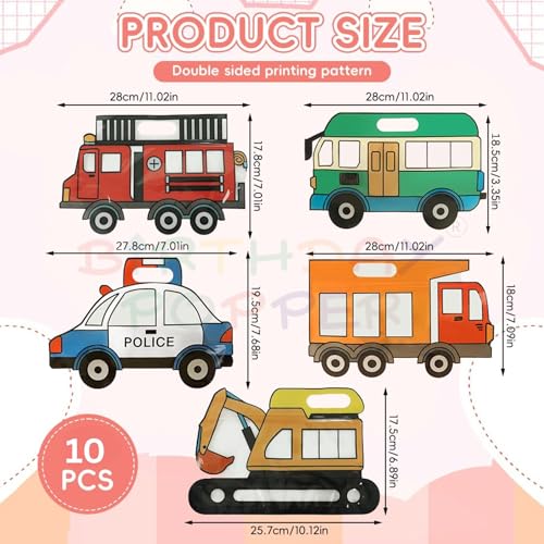 Image of Birthday Popper Vehicle Shaped Ziplock Standy Pouches as Birthday Return Gifts - Set of 10 | Gift Bags | Reusable Sealable Food-Grade Gifting Wraps for Picnics & Treats